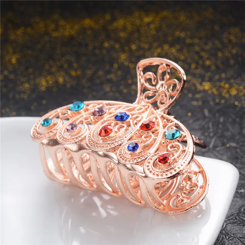 Retro Female Wedding Hair Accessories Colorful Rhinestone Crystal Big Crab Clip Hair Accessories 2019 Girl Jewelry Gifts
Retro Female Wedding Hair Accessories Colorful Rhinestone Crystal Big Crab Clip Hair Accessories 2019 Girl Jewelry Gifts