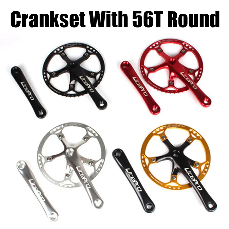 BIicycle Super-light 56T Square Crankset 130mm BCD Round BMX Folding Bike Bicycle Chainring with 170MM AL60 Aluminum Crank
BIicycle Super-light 56T Square Crankset 130mm BCD Round BMX Folding Bike Bicycle Chainring with 170MM AL60 Aluminum Crank