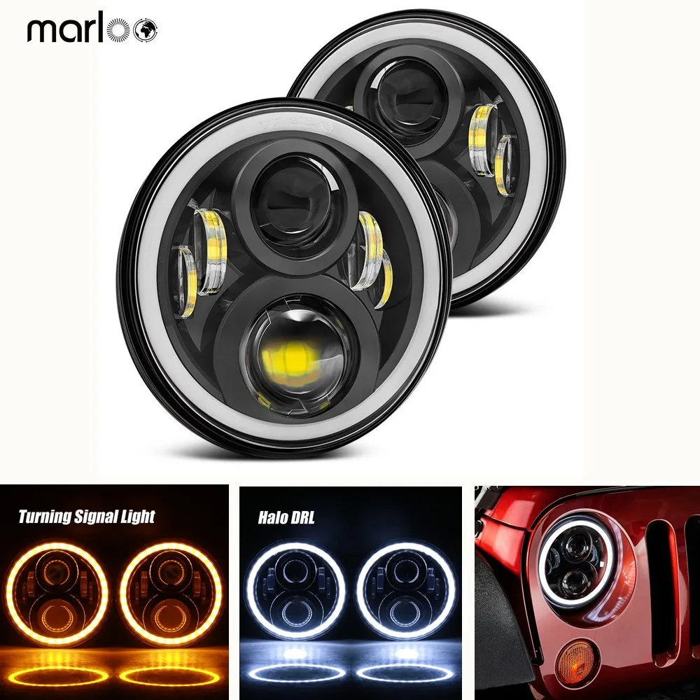 2pcs 120W 7" Led Headlights For Hummer H1 H2 7 Inch DRL Halo Headlights For Jeep Wrangler TJ JK & Wrangler Unlimited 1997-2018
2pcs 120W 7" Led Headlights For Hummer H1 H2 7 Inch DRL Halo Headlights For Jeep Wrangler TJ JK & Wrangler Unlimited 1997-2018