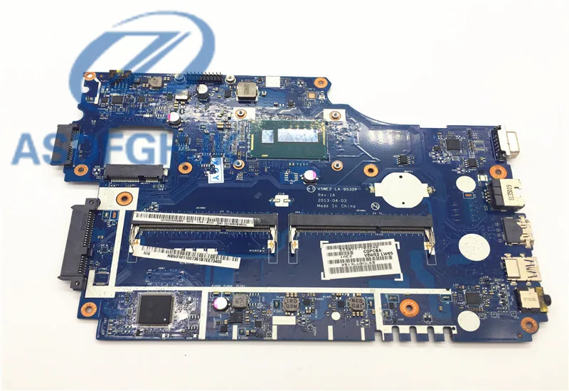 Laptop motherboard for Acer Aspire E1-572 E1-532 motherboard V5WE2 LA-9532P SR170 DDR3L integrated 100% test ok 
Laptop motherboard for Acer Aspire E1-572 E1-532 motherboard V5WE2 LA-9532P SR170 DDR3L integrated 100% test ok