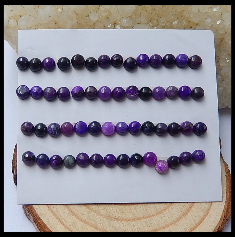 Natural Stone Sale 56Pcs Round Shape Sugilite Cabochons,4x3mm,5.05g semiprecious stone cabochon sugililte beads
Natural Stone Sale 56Pcs Round Shape Sugilite Cabochons,4x3mm,5.05g semiprecious stone cabochon sugililte beads