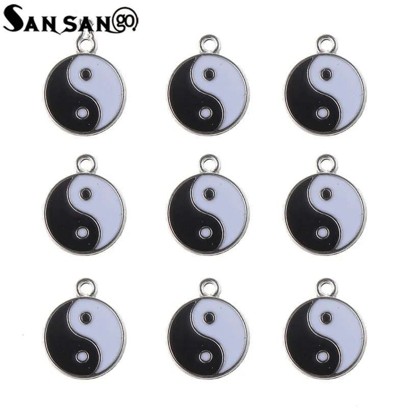 10pcs Trendy Enamel Taji Yin Yang Gossip Charms Pendant For Woman Man Jewelry DIY Making Necklace Pendant Accessories 18mm
10pcs Trendy Enamel Taji Yin Yang Gossip Charms Pendant For Woman Man Jewelry DIY Making Necklace Pendant Accessories 18mm