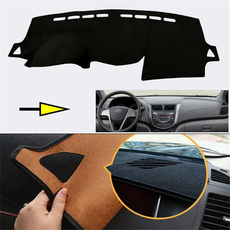 Новый интерьер приборной панели коврик Photophobism защитный для Hyundai Verna 2010 2014|mat mat|mat