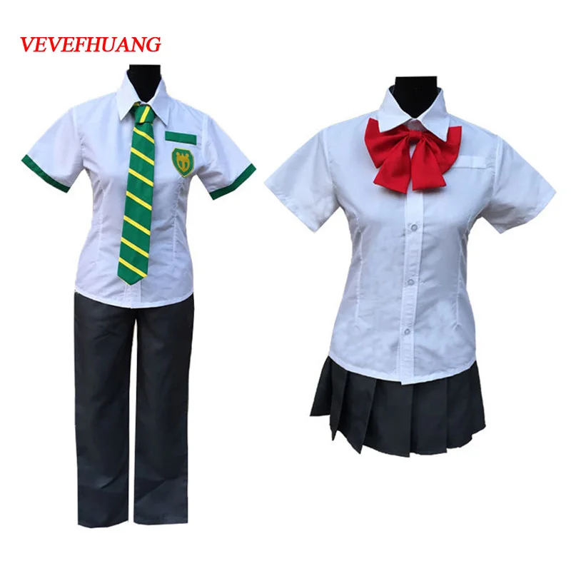 VEVEFHUANG 2018 Anime Kimi no Na wa Your Name Tachibana Taki and Miyamizu Mitsuha Cosplay Costume School Uniform Costume outfit
VEVEFHUANG 2018 Anime Kimi no Na wa Your Name Tachibana Taki and Miyamizu Mitsuha Cosplay Costume School Uniform Costume outfit