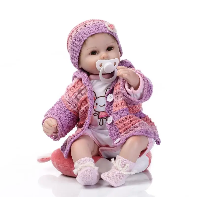 Collectible 17 inch reborn babies lifelike soft silicone newborn dolls real touch girl doll kids birthday gift
Collectible 17 inch reborn babies lifelike soft silicone newborn dolls real touch girl doll kids birthday gift