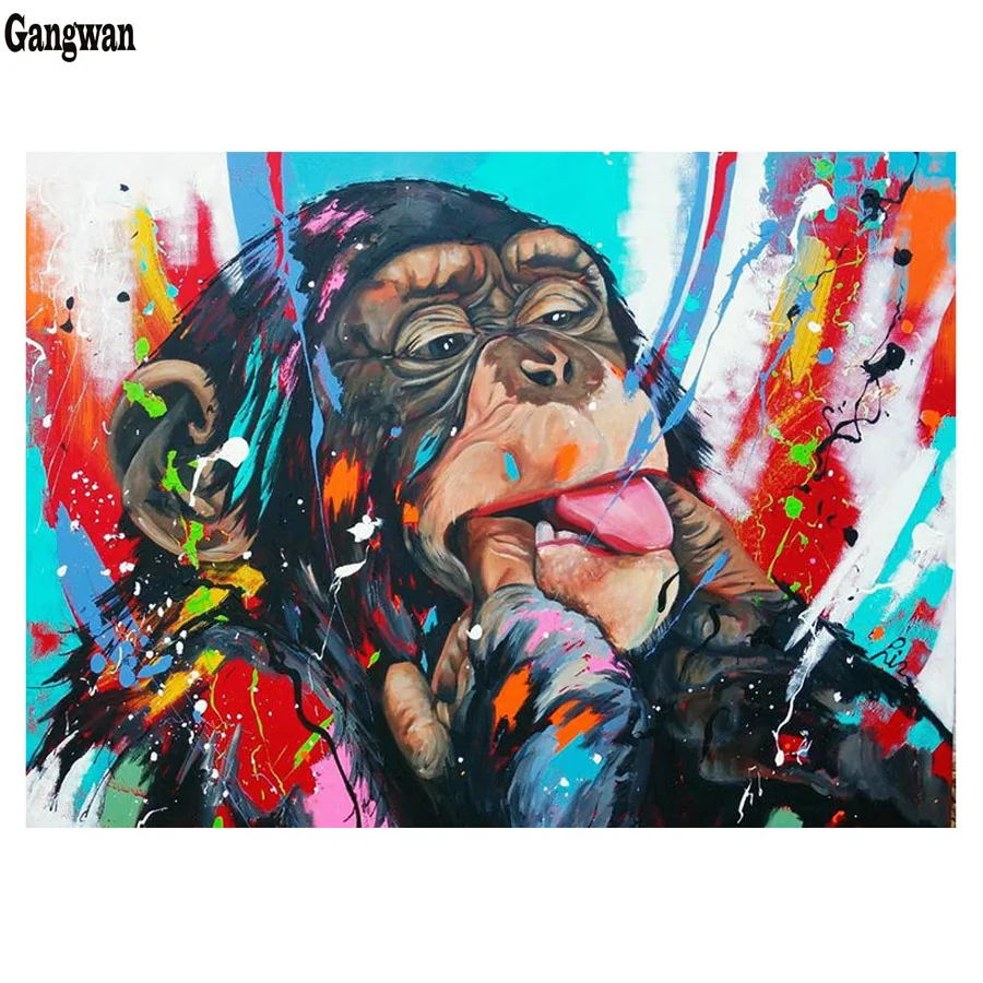 5D Apes DIY Full Square Round Stone Diamond Painting Cross Stitch color Animal Gorill 3D Diamond Embroidery monkey Mosaic Hobby
5D Apes DIY Full Square Round Stone Diamond Painting Cross Stitch color Animal Gorill 3D Diamond Embroidery monkey Mosaic Hobby