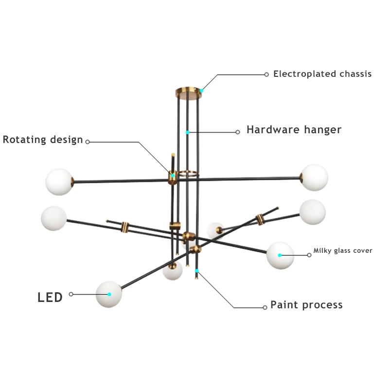 Modern LED ceiling Chandelier lighting Simple Line Creative Personality Molecular for Living Room Bedroom Restaurant Lights
Modern LED ceiling Chandelier lighting Simple Line Creative Personality Molecular for Living Room Bedroom Restaurant Lights