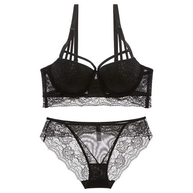 SEEDRULIA Women Bra & Brief Sets Lace 3/4 Cup Bralette Strappy Push Up Bra Lingerie Underwear Intimates Bra Panty Sets
SEEDRULIA Women Bra & Brief Sets Lace 3/4 Cup Bralette Strappy Push Up Bra Lingerie Underwear Intimates Bra Panty Sets