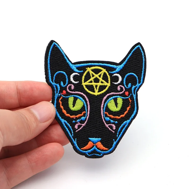 2pcs/lot Magical Pentagram Crescent Moon Gothic Cats Patches for Clothing Iron Embroidered Patch Applique Iron on Patches SC3930
2pcs/lot Magical Pentagram Crescent Moon Gothic Cats Patches for Clothing Iron Embroidered Patch Applique Iron on Patches SC3930