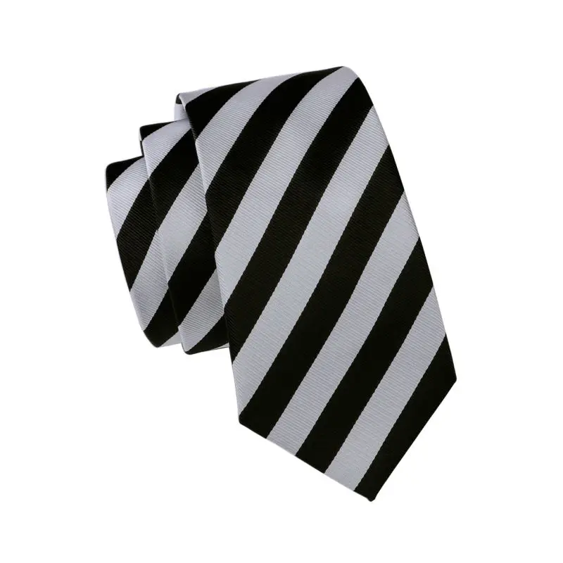LS-1501 Barry.Wang Classic Men`s Tie 100% Silk Black Striped Necktie Hanky Cufflink Set For Men`s Wedding Party Business
LS-1501 Barry.Wang Classic Men`s Tie 100% Silk Black Striped Necktie Hanky Cufflink Set For Men`s Wedding Party Business