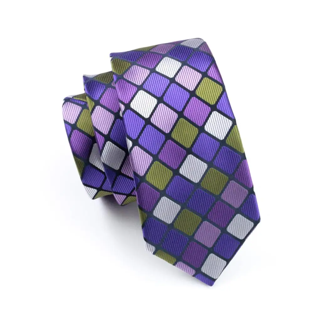 FA-1156 Gents Necktie Purple Plaid 100% Silk Jacquard Tie Hanky Cufflinks Set Business Wedding Party Ties For Men Free Shipping
FA-1156 Gents Necktie Purple Plaid 100% Silk Jacquard Tie Hanky Cufflinks Set Business Wedding Party Ties For Men Free Shipping