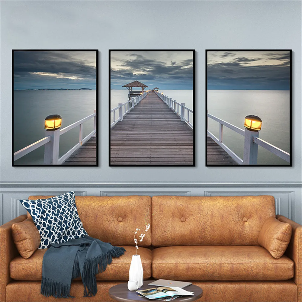 HAOCHU 3Pcs Seascape Bridge Road Sailboat Wall Art Canvas Painting Picture Poster Sunset Home Backdrop Living Office Bedside DIY
HAOCHU 3Pcs Seascape Bridge Road Sailboat Wall Art Canvas Painting Picture Poster Sunset Home Backdrop Living Office Bedside DIY