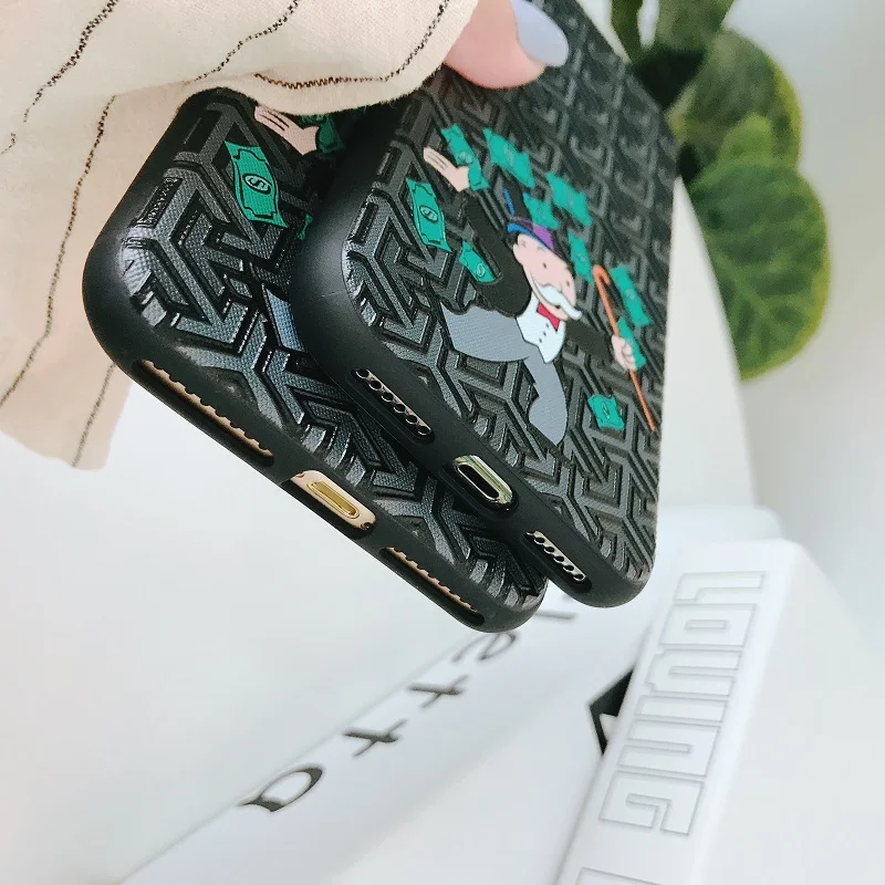 Luxury Warrior Monopoly Dollar Mr Mobbin Soft Silicone Case For iphone X 6 6s 6plus 7 7plus 8 8plus Grid Relief Scrub Capa
Luxury Warrior Monopoly Dollar Mr Mobbin Soft Silicone Case For iphone X 6 6s 6plus 7 7plus 8 8plus Grid Relief Scrub Capa