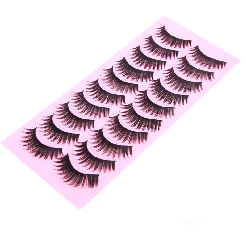 10 Pairs Pure Hand-made False Eyelashes Thick Long Voluminous Women Ladies Beauty Fake Eye Lashes Makeup Tools
10 Pairs Pure Hand-made False Eyelashes Thick Long Voluminous Women Ladies Beauty Fake Eye Lashes Makeup Tools