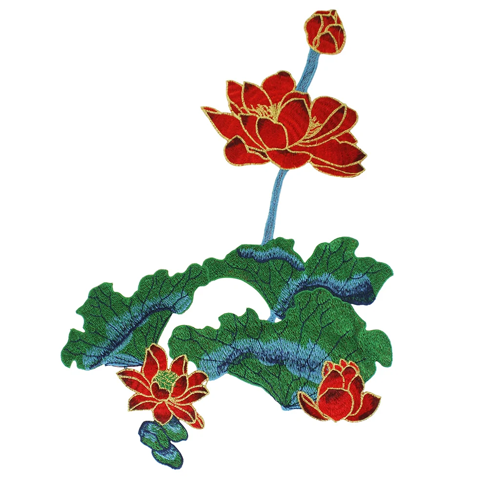 Large Lotus Embroidery Applique Motif Patches Embellishment Sew on Women Dress Decorated 5 pieces
Large Lotus Embroidery Applique Motif Patches Embellishment Sew on Women Dress Decorated 5 pieces