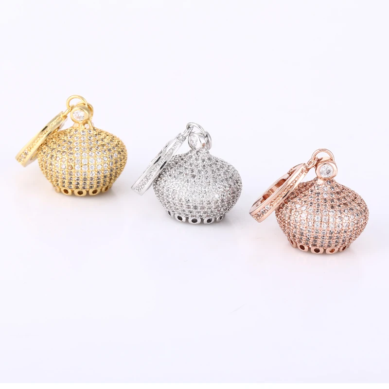 Hot Micro Pave Clear Zircon Cup Jewelry Connectors French Design Crown Clasp Charms Fits Necklace Making DIY Jewelry Accessories
Hot Micro Pave Clear Zircon Cup Jewelry Connectors French Design Crown Clasp Charms Fits Necklace Making DIY Jewelry Accessories
