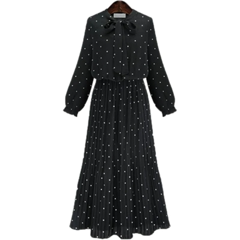 New Spring Autumn Dress Big Size Female Dress Vintage Dot Lantern Sleeve Long Dress Loose Women's Dress FC32
New Spring Autumn Dress Big Size Female Dress Vintage Dot Lantern Sleeve Long Dress Loose Women's Dress FC32