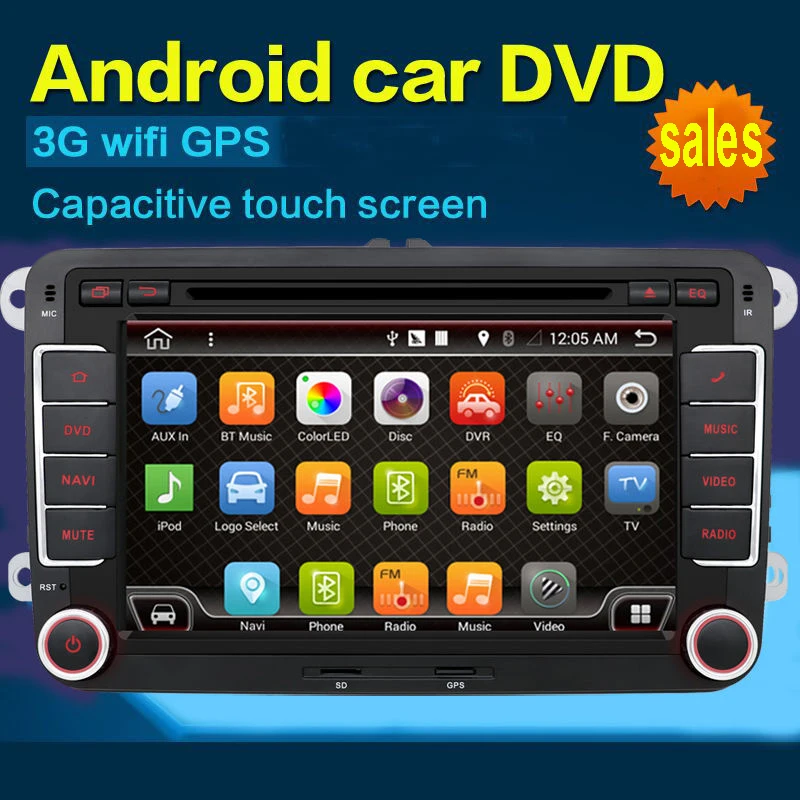 Android 7 1 VW GOLF V DVD GPS плеер с дюймовым емкостным и сенсорным экраном 3G Wifi BT Радио