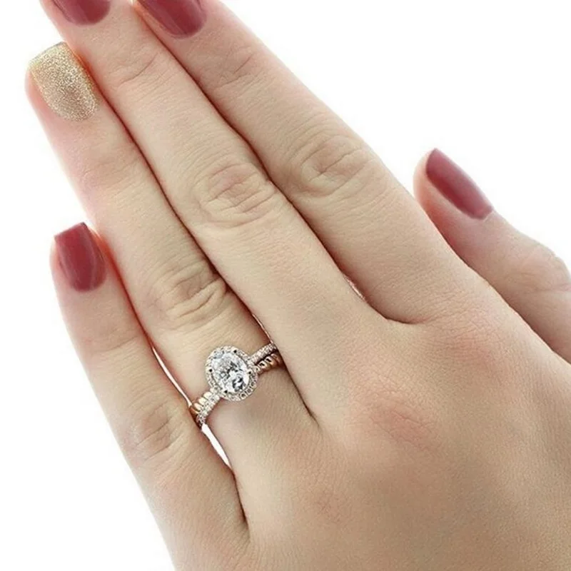 OMHXZJ Wholesale European Fashion Woman Man Party Wedding Gift Oval White AAA Zircon 18KT White Gold Rose Gold Ring RR468
OMHXZJ Wholesale European Fashion Woman Man Party Wedding Gift Oval White AAA Zircon 18KT White Gold Rose Gold Ring RR468