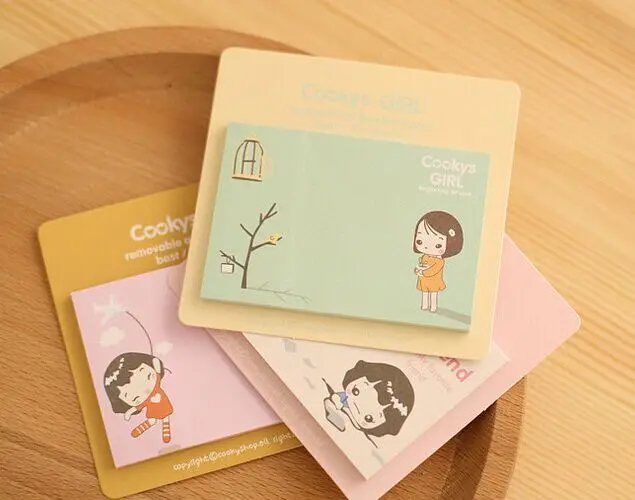 New kawaii cookys girl Sticky Notes Memo Pad memo boards Bookmark School Office Supply for student memo gift
New kawaii cookys girl Sticky Notes Memo Pad memo boards Bookmark School Office Supply for student memo gift
