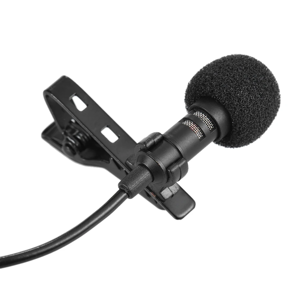 Портативный всенаправленный мини микрофон Andoer 150 см с прищепкой USB стереозвук для