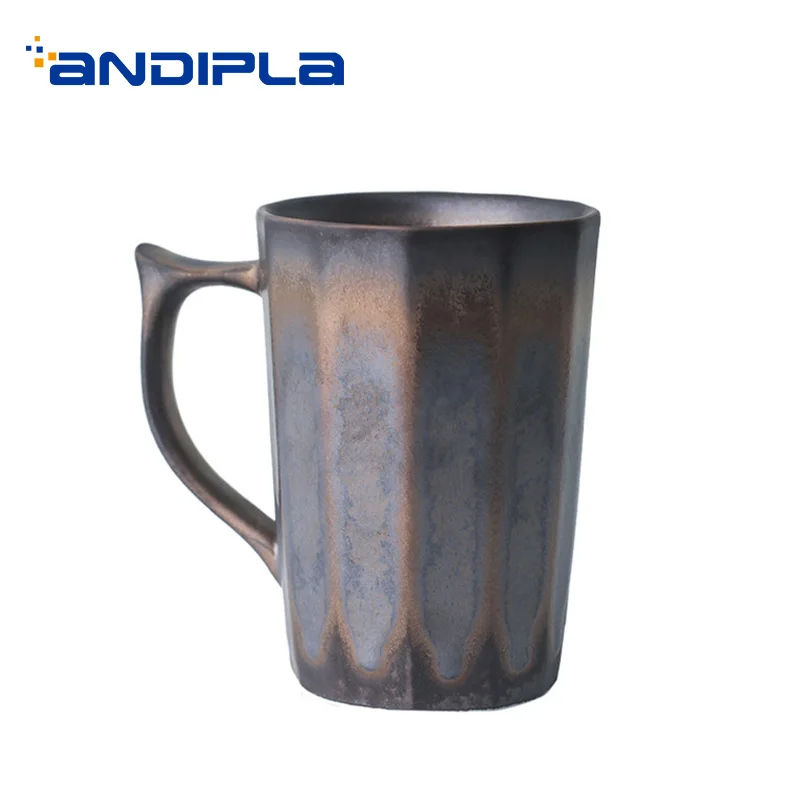 350ML Japanese-style Ceramic Pottery Vintage Coffee Mug Unique Handgrip Milk Cup Office Master Water Tea Cup for Christmas Gift
350ML Japanese-style Ceramic Pottery Vintage Coffee Mug Unique Handgrip Milk Cup Office Master Water Tea Cup for Christmas Gift