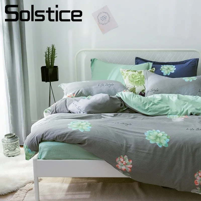 Solstice Home Textile Duvet Cover Pillow Case Flat Sheet Cyan Gray Flower Bedding Sets King Twin Girl Kid Adult Woman Bed Linens
Solstice Home Textile Duvet Cover Pillow Case Flat Sheet Cyan Gray Flower Bedding Sets King Twin Girl Kid Adult Woman Bed Linens