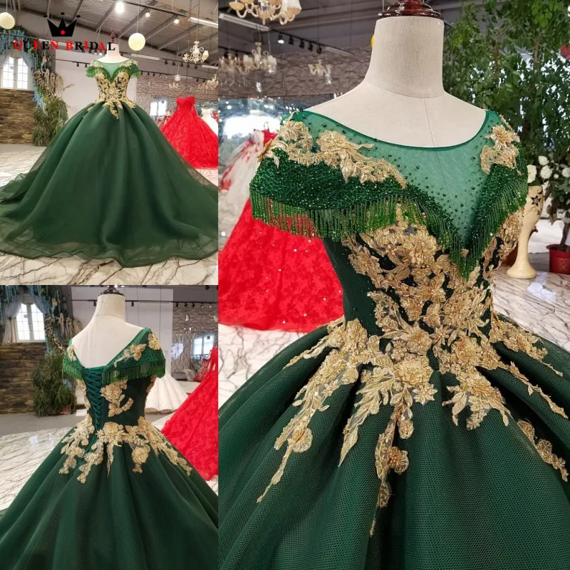 Custom Made Ball Gown Fluffy Crystal Beaded Lace Luxury Green Evening Dresses 100% Real Evening Gown 2021 Vestido De Festa KC31
Custom Made Ball Gown Fluffy Crystal Beaded Lace Luxury Green Evening Dresses 100% Real Evening Gown 2021 Vestido De Festa KC31