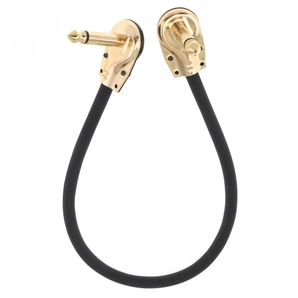 37cm / 15inch Guitar Effect Pedal Instrument Patch Cable 1/4inch 6.3mm Gold Right-angle Plug Black PVC Jacket
37cm / 15inch Guitar Effect Pedal Instrument Patch Cable 1/4inch 6.3mm Gold Right-angle Plug Black PVC Jacket