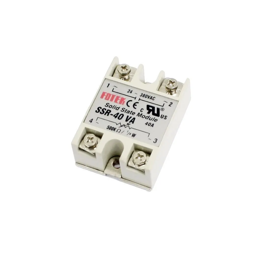 Твердотельное реле SSR 40VA 40A 470 560k Ohm до 24 380V AC твердотельного сопротивления