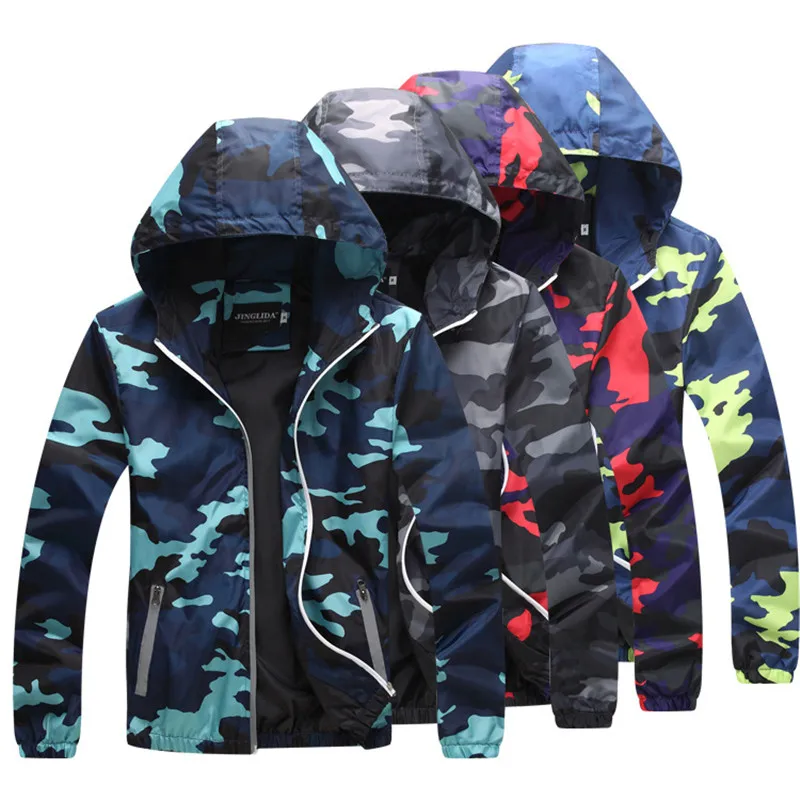 Fashion camouflage thin jacket women hooded sport coat lovers outerwear plus size for women and men
Fashion camouflage thin jacket women hooded sport coat lovers outerwear plus size for women and men