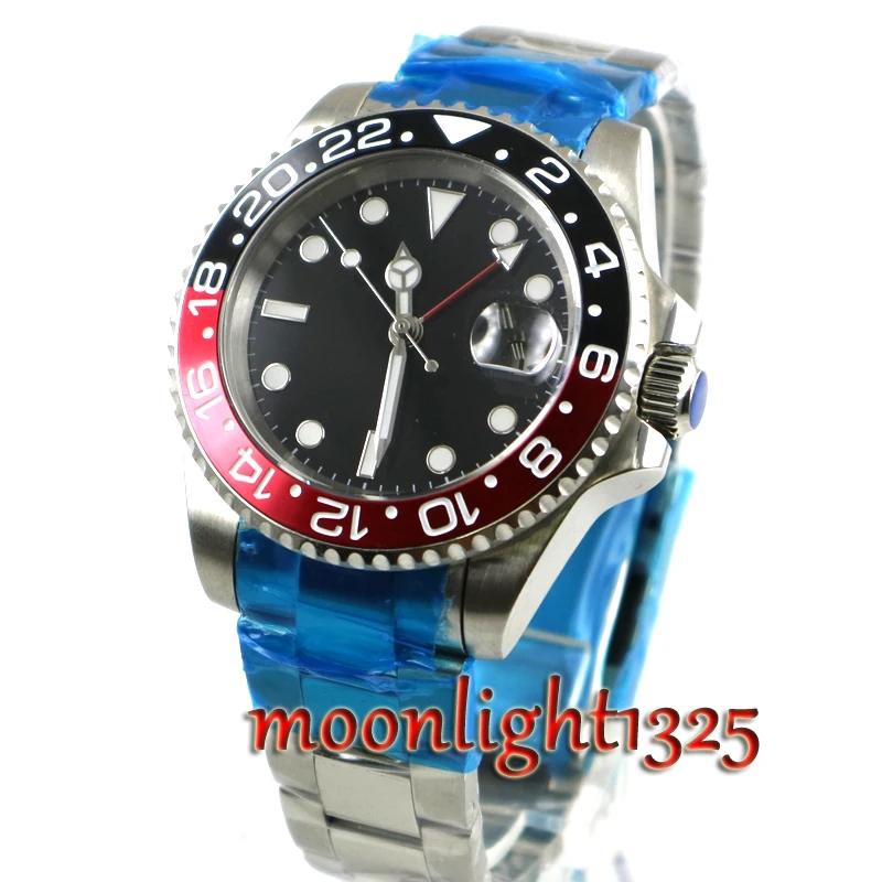 Мужские наручные часы Parnis, 40 мм, часы GMT с черным циферблатом, светящимся сапфировым стеклом, автоматическое движение
Мужские наручные часы Parnis, 40 мм, часы GMT с черным циферблатом, светящимся сапфировым стеклом, автоматическое движение