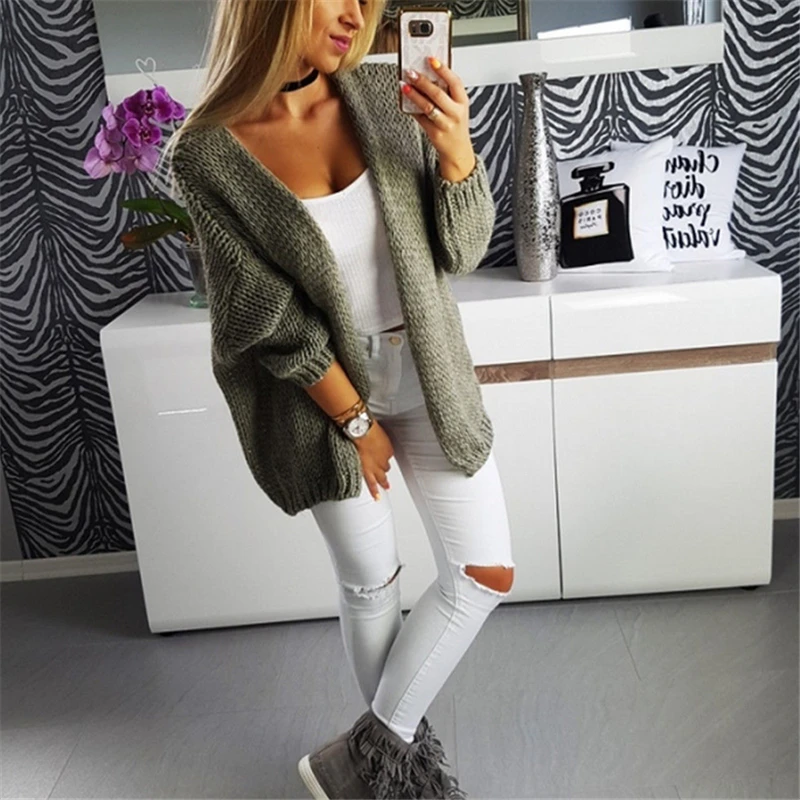Knitted Cardigans Women Long Sleeve Sweaters Winter Casual Loose Cover up Tops Autumn Female Solid Wool Warm Sweaters Fashion
Knitted Cardigans Women Long Sleeve Sweaters Winter Casual Loose Cover up Tops Autumn Female Solid Wool Warm Sweaters Fashion