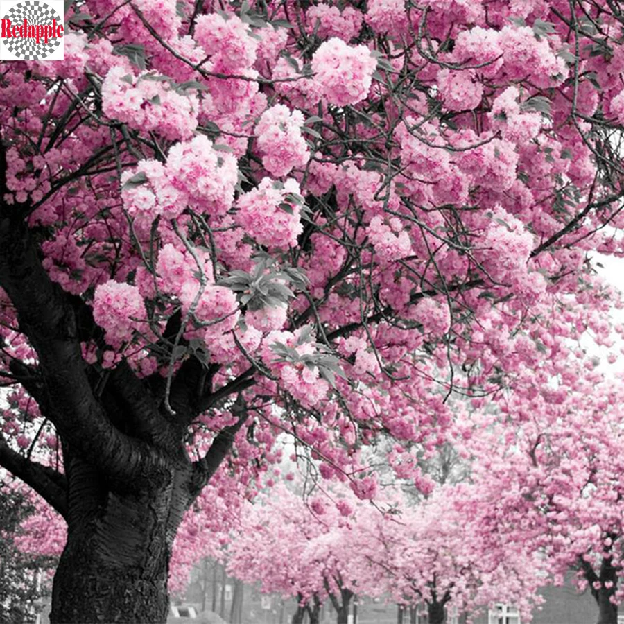Full Square Drill 5D DIY Diamond Painting Pink flower tree 3D Embroidery Cross Stitch romantic view Mosaic Rhinestone Home Decor
Full Square Drill 5D DIY Diamond Painting Pink flower tree 3D Embroidery Cross Stitch romantic view Mosaic Rhinestone Home Decor