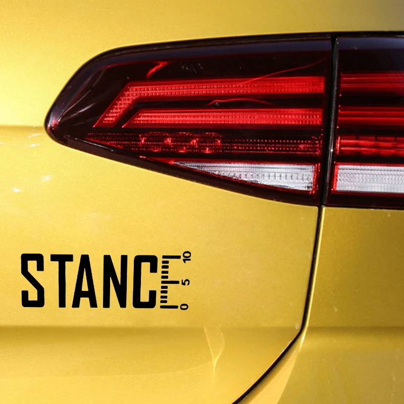 YJZT 15 см * 5 2 STANCE Turbo наклейка забавная Виниловая для автомобиля черный серебристый