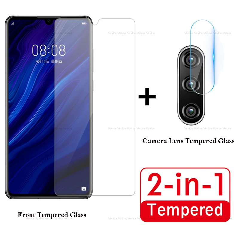 2 в 1 Защитное стекло для Huawei P30 P30lite HD объектив камеры защитная пленка и закаленное