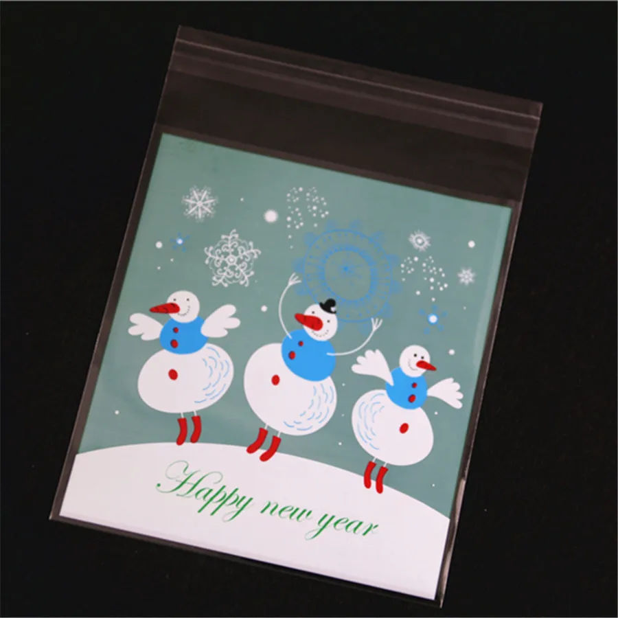 New Design 100pcs/lot 10x13cm Happy New Year Candy Saco Presente Snowman Self Adhesive Cookie Biscuits Packaging Bags
New Design 100pcs/lot 10x13cm Happy New Year Candy Saco Presente Snowman Self Adhesive Cookie Biscuits Packaging Bags
