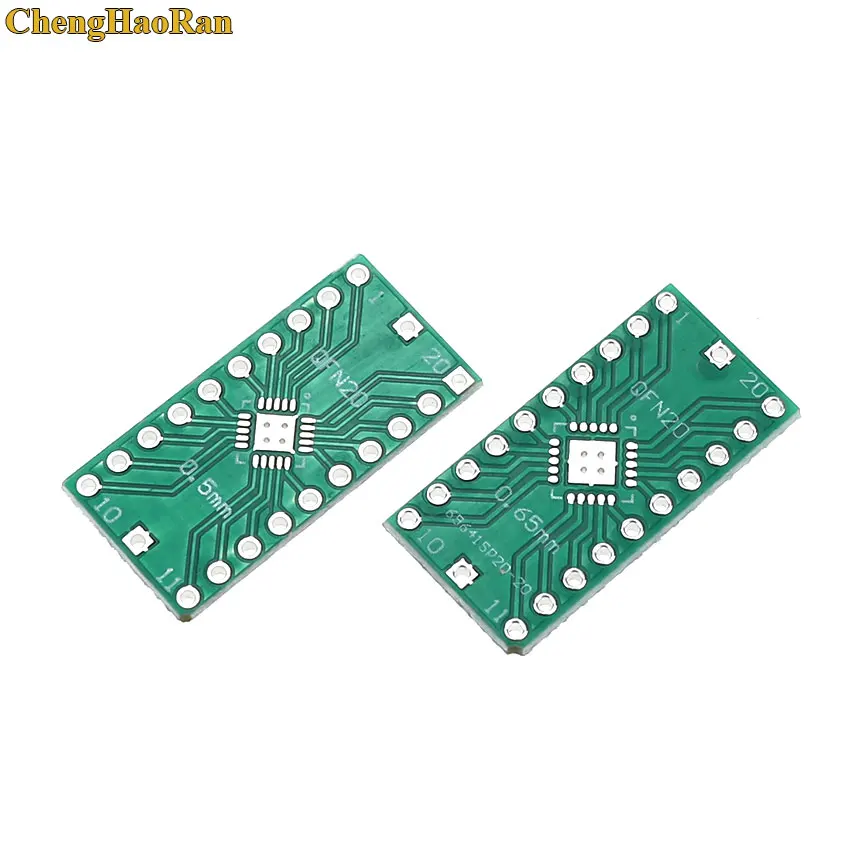 ChengHaoRan 5pcs QFN20 to DIP20 Adapter PIN Pitch 0.5 0.65mm PCB Board Converter LFCSP20 TO DIP Converter Board Pitch Adapter
ChengHaoRan 5pcs QFN20 to DIP20 Adapter PIN Pitch 0.5 0.65mm PCB Board Converter LFCSP20 TO DIP Converter Board Pitch Adapter