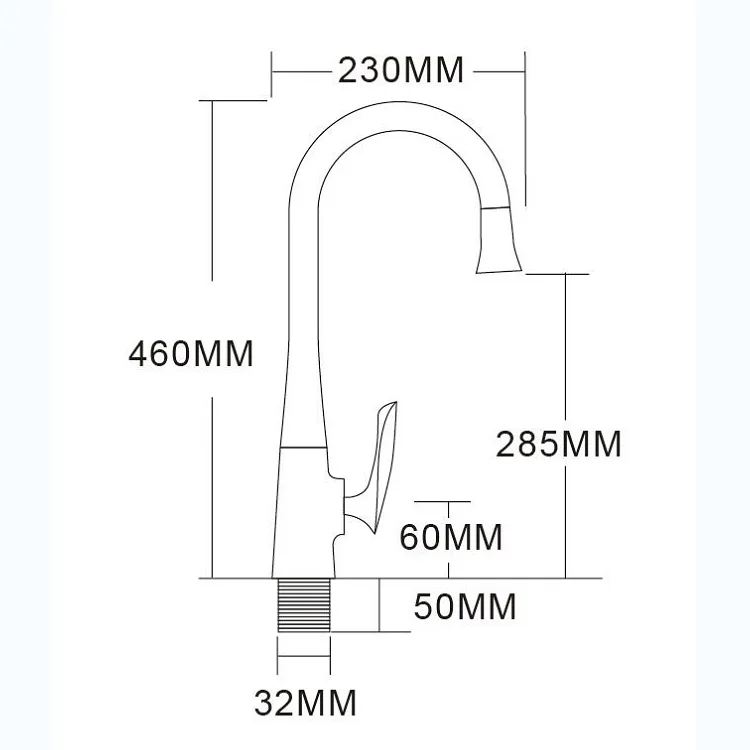 Kitchen Sink Faucets Brass Mixer Tap Single Handle Hot & Cold Crane Gold/Black/Chrome Rotating Swan Shape Faucet | Строительство и