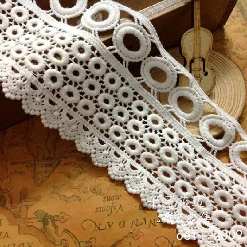YACKALAS 5 Yds 100% Cotton Lace 3D Floral Embroidered Diy Handmade Clothes Accessories Lace Trims 8.5cm
YACKALAS 5 Yds 100% Cotton Lace 3D Floral Embroidered Diy Handmade Clothes Accessories Lace Trims 8.5cm