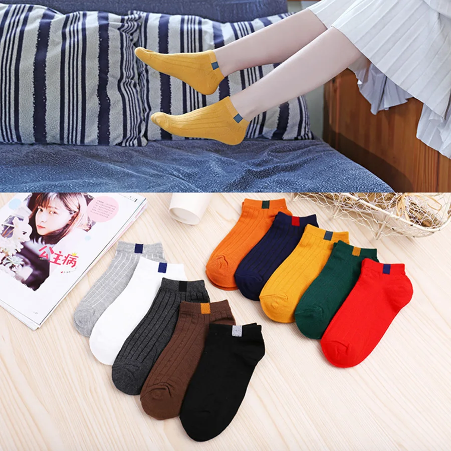 10 Pairs/set Cotton Women Short Socks Casual Summer Female Ankle Socks Solid Color Little Bear Pattern Size 35-39
10 Pairs/set Cotton Women Short Socks Casual Summer Female Ankle Socks Solid Color Little Bear Pattern Size 35-39