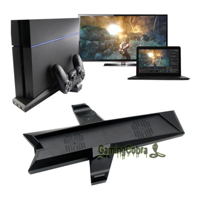 eXtremeRate Black Vertical Stand Cooler Cooling Fan w/ Dual USB Charging Dock for PS4 Slim
eXtremeRate Black Vertical Stand Cooler Cooling Fan w/ Dual USB Charging Dock for PS4 Slim