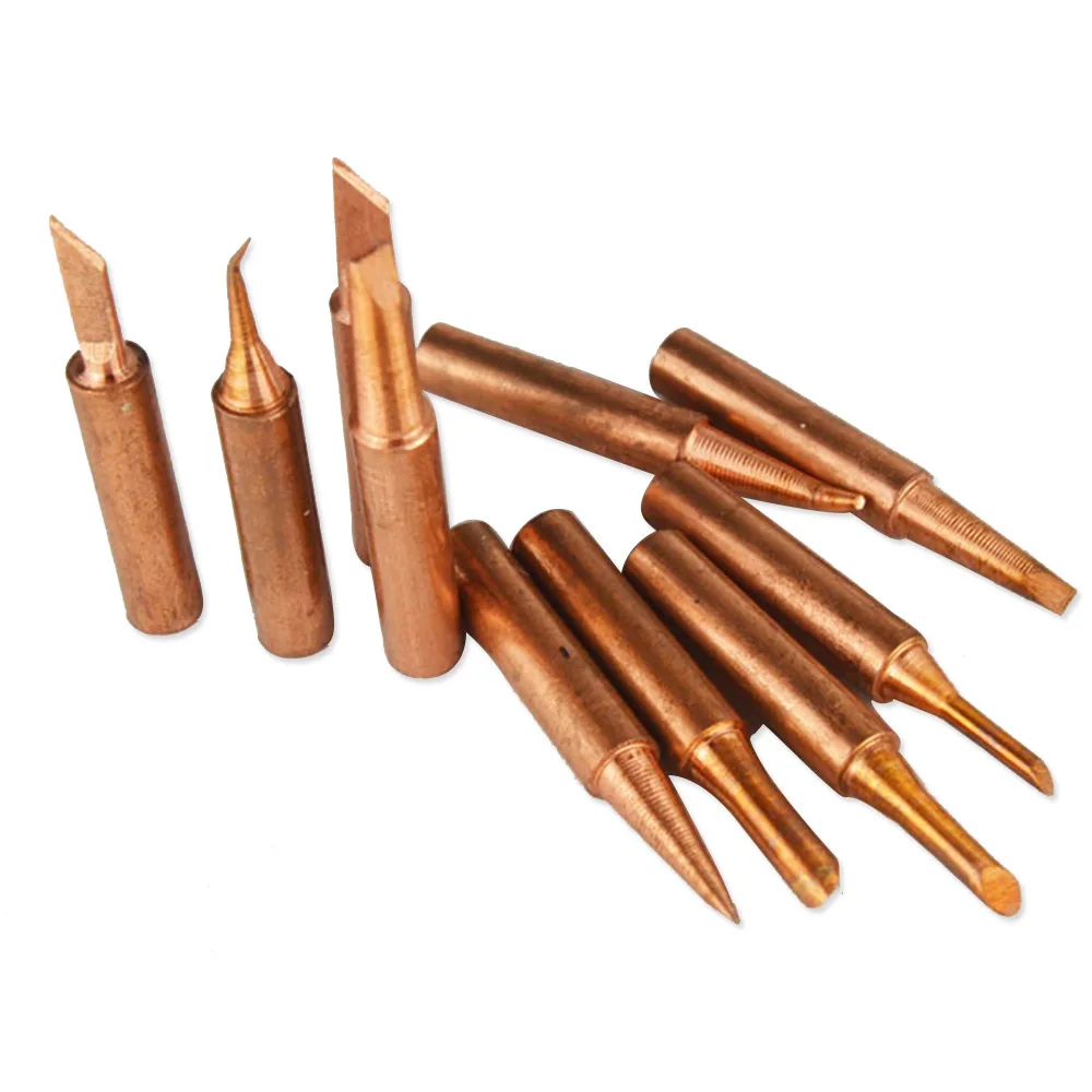 JZL 5pcs soldering iron tips sting High quality pure copper rework station 900M-T for 936 937 938 series welding iron head tip
JZL 5pcs soldering iron tips sting High quality pure copper rework station 900M-T for 936 937 938 series welding iron head tip