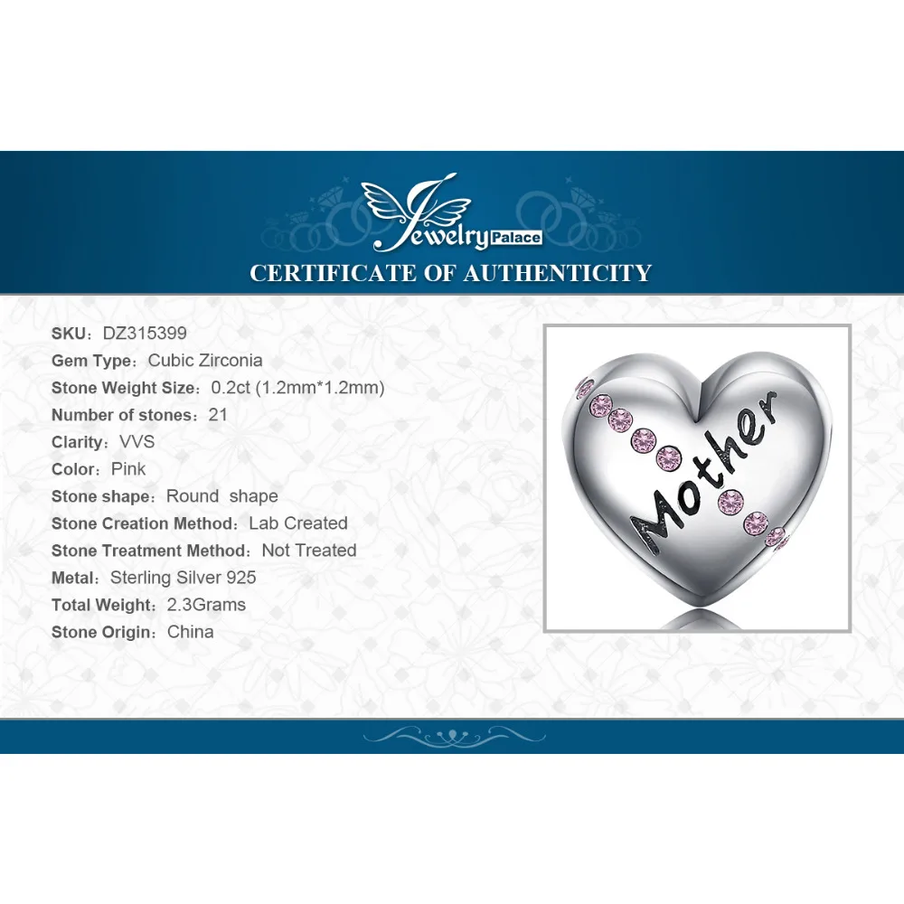 JewelryPalace Heart Mother 925 Sterling Silver Beads Charms Silver 925 Original For Bracelet Silver 925 original Jewelry Making
JewelryPalace Heart Mother 925 Sterling Silver Beads Charms Silver 925 Original For Bracelet Silver 925 original Jewelry Making