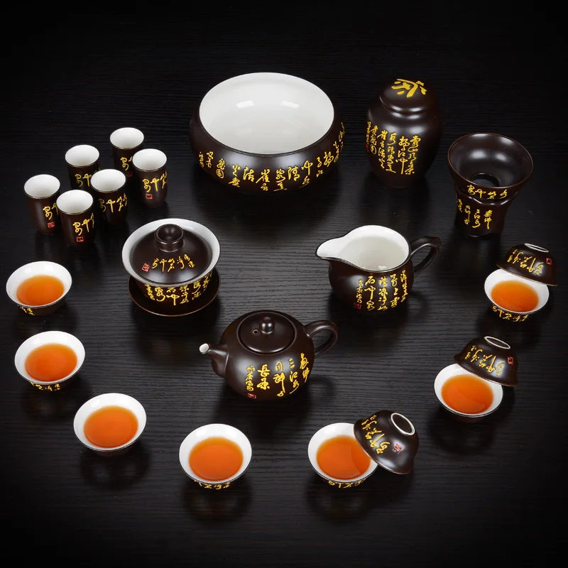 Ceramic Blcak Glaze Ceramic Pottery Kung Fu Tea Set Home Travel Office Teapot Tea cups
Ceramic Blcak Glaze Ceramic Pottery Kung Fu Tea Set Home Travel Office Teapot Tea cups