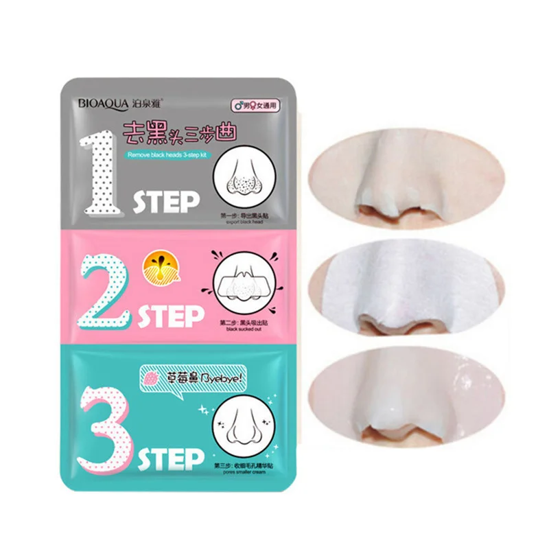 BIOAQUA Face Care Nose Mask Remove Blackhead Acne Remover Clear Beauty Clean Cosmetic 3 Step Kit Masks Face Care Cleaning TSLM2
BIOAQUA Face Care Nose Mask Remove Blackhead Acne Remover Clear Beauty Clean Cosmetic 3 Step Kit Masks Face Care Cleaning TSLM2