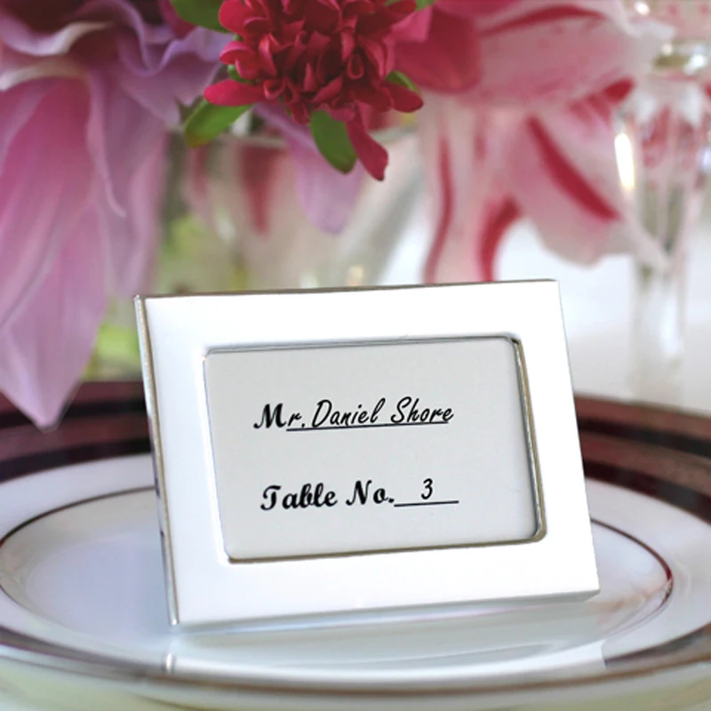 Best selling Wedding Gifts and Party favors Silver Color Mini Metal Photo Frame Place card holder 10pcs/lot Free Shipping
Best selling Wedding Gifts and Party favors Silver Color Mini Metal Photo Frame Place card holder 10pcs/lot Free Shipping