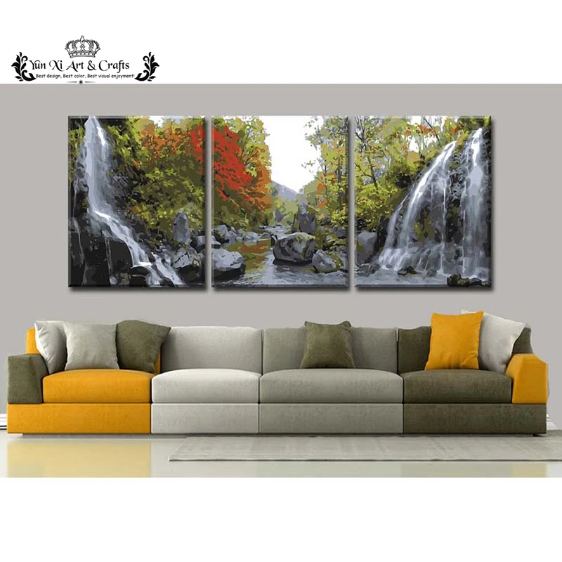 Waterfall & forest Picture Hand Painted Modern Oil Painting Canvas Wall Art for Living Room Decoration Gift No Framed DY009
Waterfall & forest Picture Hand Painted Modern Oil Painting Canvas Wall Art for Living Room Decoration Gift No Framed DY009