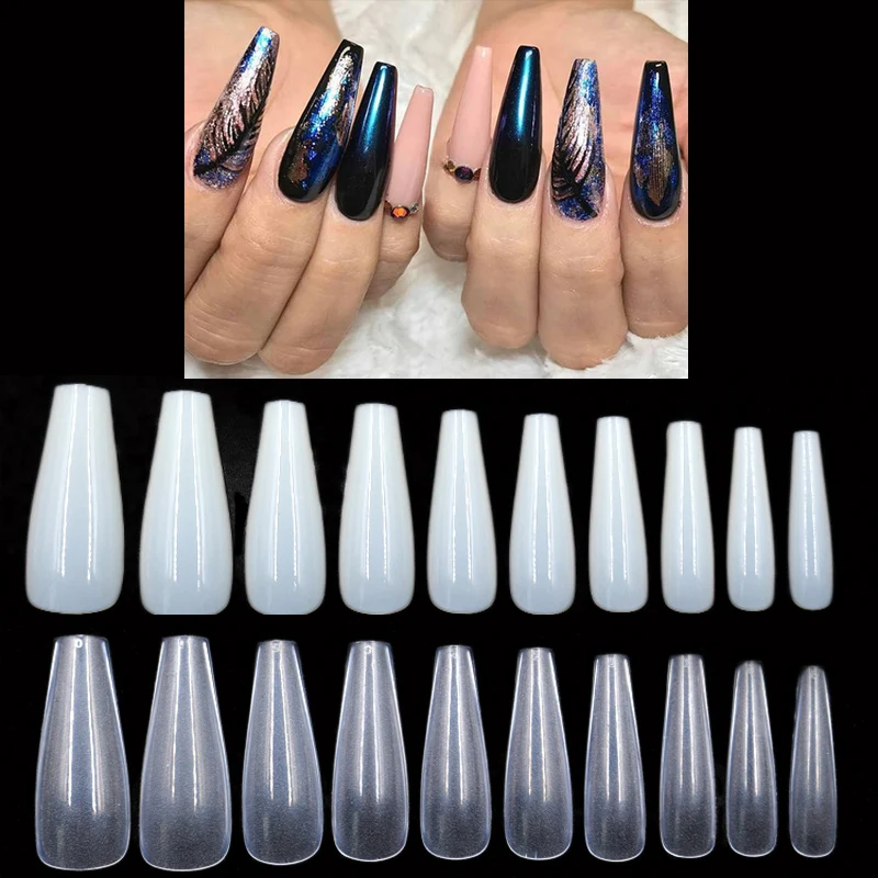New Ballerina Design 500pcs/bag Professional Fake False Nails Artificial Long Press On Nails Capsule Ongle Transparent/Nature
New Ballerina Design 500pcs/bag Professional Fake False Nails Artificial Long Press On Nails Capsule Ongle Transparent/Nature