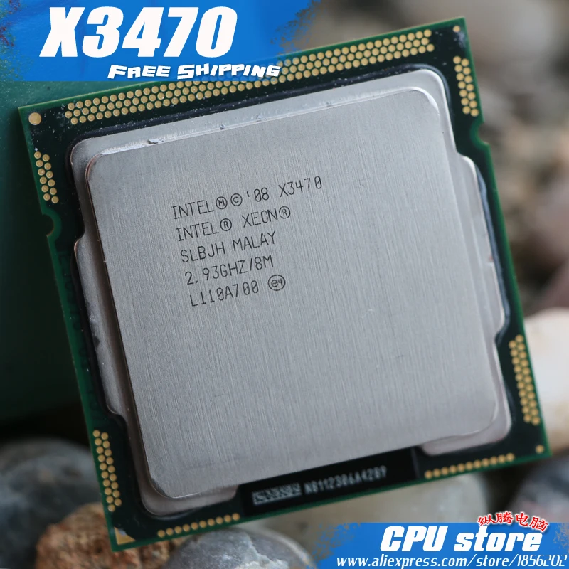 Процессор Intel Xeon X3470/2 93 ГГц/LGA1156/8 Мб/четырехъядерный/бесплатная доставка продажа i7